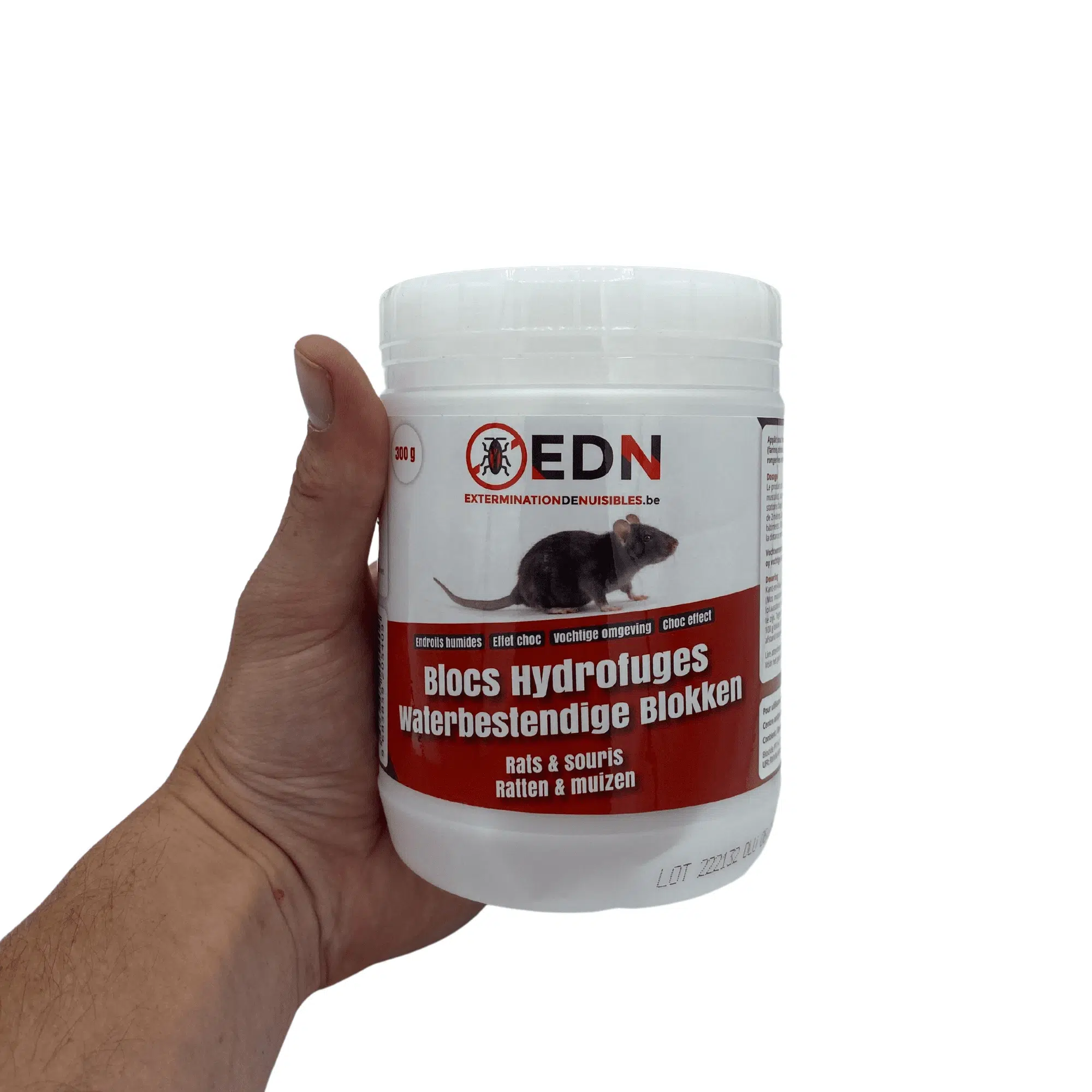 Blocs attractifs hydrofuges anti-rongeurs, 300 g - EDN, EDN
